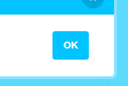 Modal with OK button