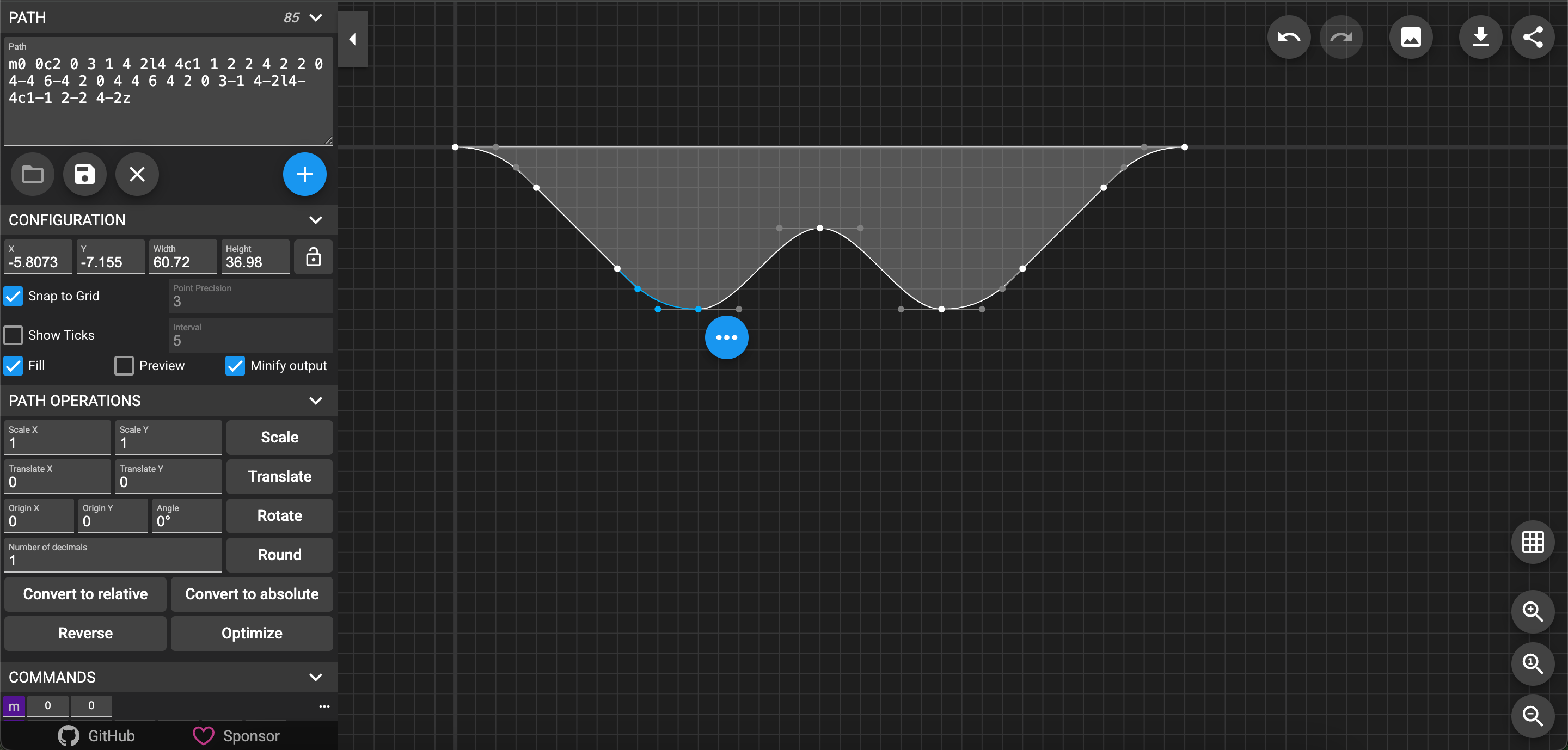 SvgPathEditor UI